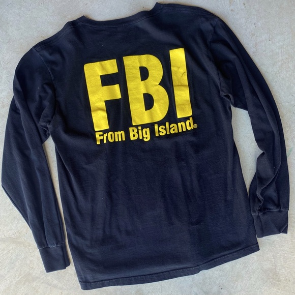 Original FBI From Big Island  Hawaii 808 HI Hilo Kona tshirt - Picture 2 of 4